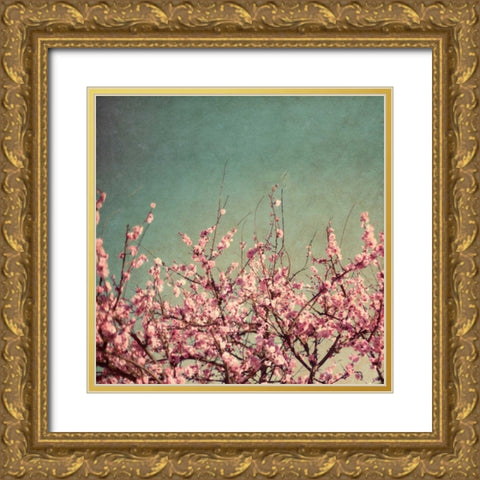 Springtime II Gold Ornate Wood Framed Art Print with Double Matting by Bryant, Susan