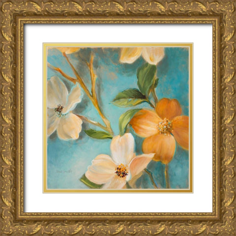 Bella Fiori I Gold Ornate Wood Framed Art Print with Double Matting by Loreth, Lanie