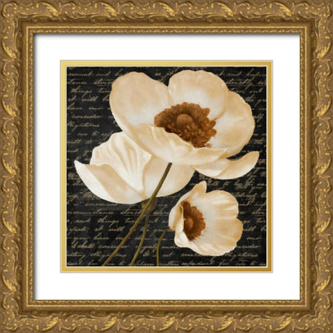 Evening Bloom I Gold Ornate Wood Framed Art Print with Double Matting by Rhyan, Vivien