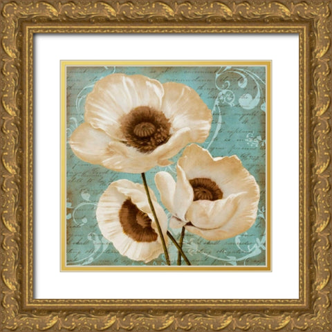 Afternoon Bloom II Gold Ornate Wood Framed Art Print with Double Matting by Rhyan, Vivien