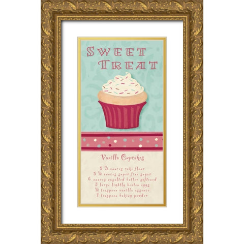 Sweet Treat Gold Ornate Wood Framed Art Print with Double Matting by Hakimipour, Tiffany