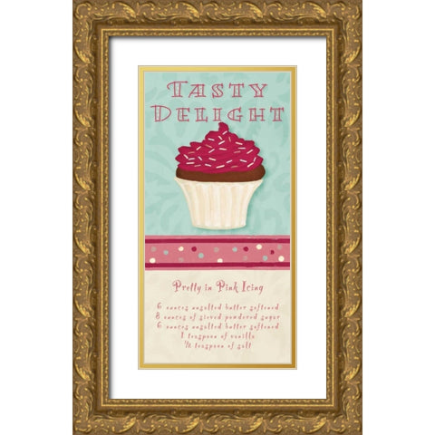 Tasty Delight Gold Ornate Wood Framed Art Print with Double Matting by Hakimipour, Tiffany