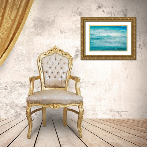 Cool Waters Gold Ornate Wood Framed Art Print with Double Matting by Gonzalez, Roberto