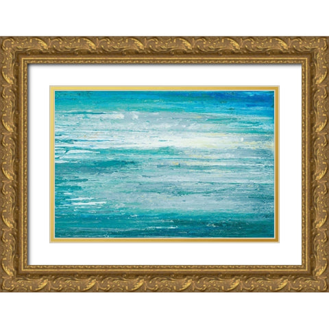 Cool Waters Gold Ornate Wood Framed Art Print with Double Matting by Gonzalez, Roberto