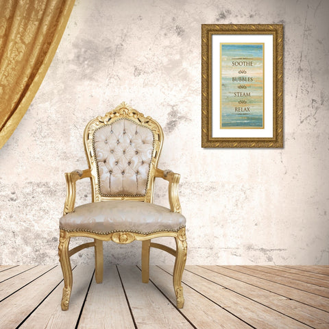 Bath Sunset II Gold Ornate Wood Framed Art Print with Double Matting by Gonzalez, Roberto