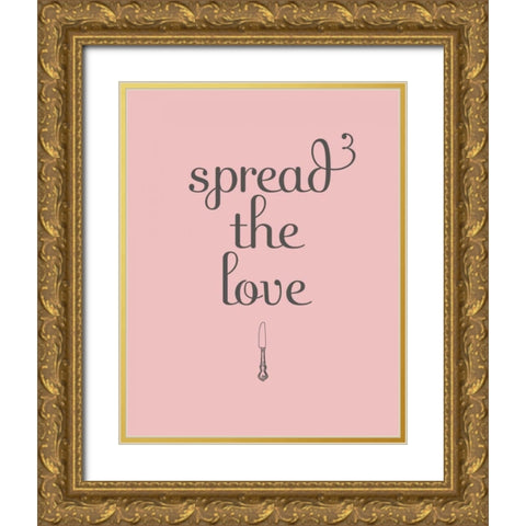 Spread Gold Ornate Wood Framed Art Print with Double Matting by Studio, Sd Graphics