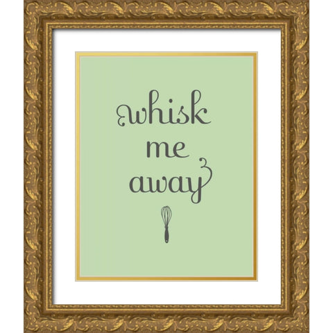 Whisk Gold Ornate Wood Framed Art Print with Double Matting by Studio, Sd Graphics