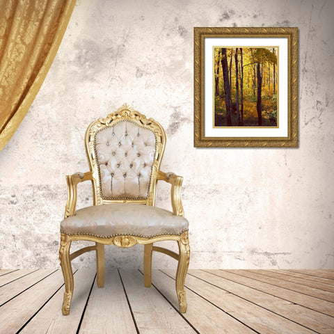 Sanctuary Woods I Gold Ornate Wood Framed Art Print with Double Matting by Mansfield, Kathy