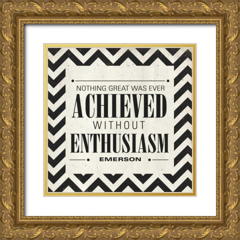 Achieved Border Gold Ornate Wood Framed Art Print with Double Matting by Sundance Studio