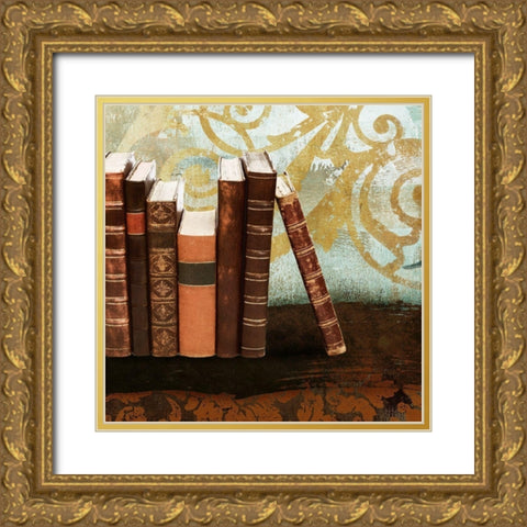 Study I Gold Ornate Wood Framed Art Print with Double Matting by Marcon, Michael