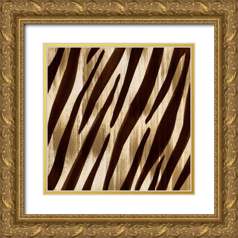 Nairobi Square IV Gold Ornate Wood Framed Art Print with Double Matting by Biscardi, Nicholas