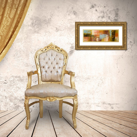 Departures I Gold Ornate Wood Framed Art Print with Double Matting by Marcon, Michael