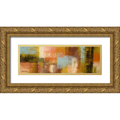 Departures I Gold Ornate Wood Framed Art Print with Double Matting by Marcon, Michael