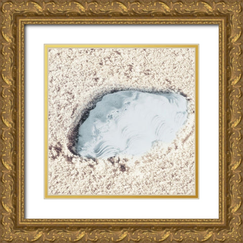 Blue Conch Gold Ornate Wood Framed Art Print with Double Matting by Mansfield, Kathy