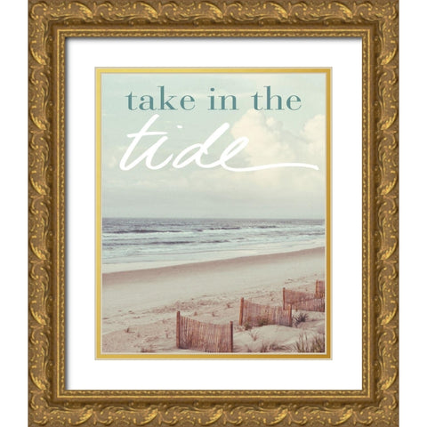 Take in the Tide Gold Ornate Wood Framed Art Print with Double Matting by Mansfield, Kathy