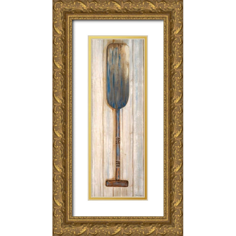 Blue Paddle Gold Ornate Wood Framed Art Print with Double Matting by Ritter, Gina