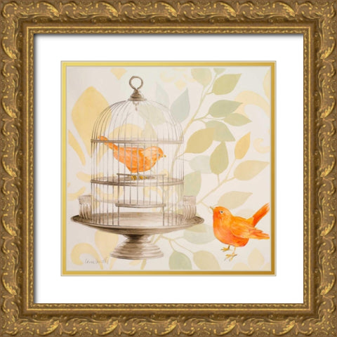 Good Friends I Gold Ornate Wood Framed Art Print with Double Matting by Loreth, Lanie