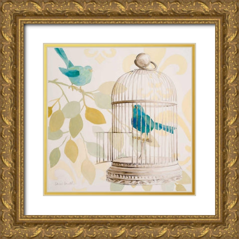 Good Friends II Gold Ornate Wood Framed Art Print with Double Matting by Loreth, Lanie