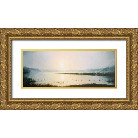 Early to Rise Gold Ornate Wood Framed Art Print with Double Matting by Nawrocke, Bruce