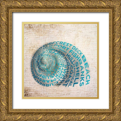Shell Type II Gold Ornate Wood Framed Art Print with Double Matting by Studio, Sd Graphics
