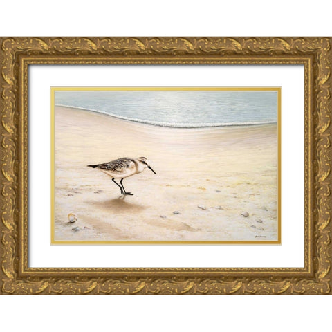Morning Stroll Gold Ornate Wood Framed Art Print with Double Matting by Nawrocke, Bruce