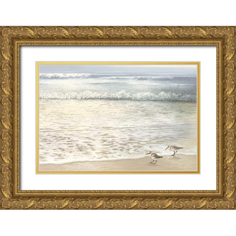 Strolling Along Gold Ornate Wood Framed Art Print with Double Matting by Nawrocke, Bruce