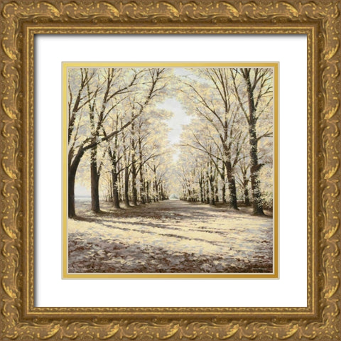 Falls Cathedral Gold Ornate Wood Framed Art Print with Double Matting by Nawrocke, Bruce