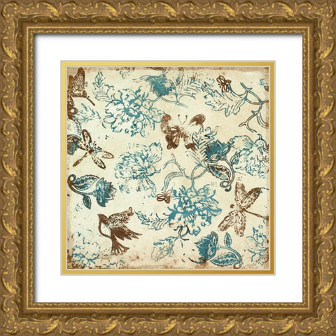 Natures Soiree I Gold Ornate Wood Framed Art Print with Double Matting by Ritter, Gina