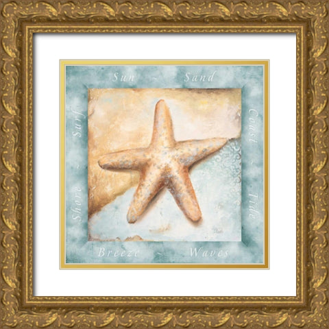 Sun Sand and Surf II Gold Ornate Wood Framed Art Print with Double Matting by Pinto, Patricia