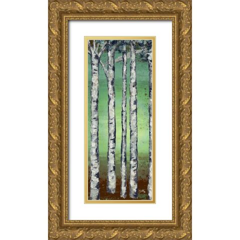 Tall Trees II Gold Ornate Wood Framed Art Print with Double Matting by Medley, Elizabeth