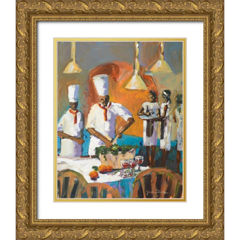 A Touch of Spice III Gold Ornate Wood Framed Art Print with Double Matting by Slivka, Jane