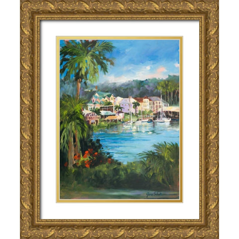 Getaway Gold Ornate Wood Framed Art Print with Double Matting by Slivka, Jane