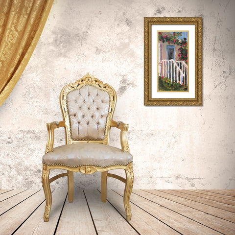 Hidden Vines II Gold Ornate Wood Framed Art Print with Double Matting by Slivka, Jane