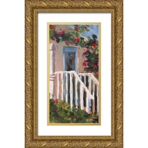 Hidden Vines II Gold Ornate Wood Framed Art Print with Double Matting by Slivka, Jane