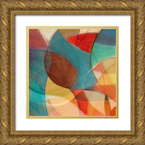 Aura II Gold Ornate Wood Framed Art Print with Double Matting by Loreth, Lanie