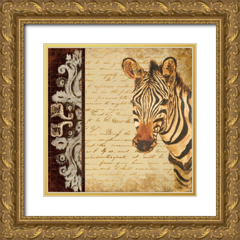 Madagascar Safari II Gold Ornate Wood Framed Art Print with Double Matting by Pinto, Patricia