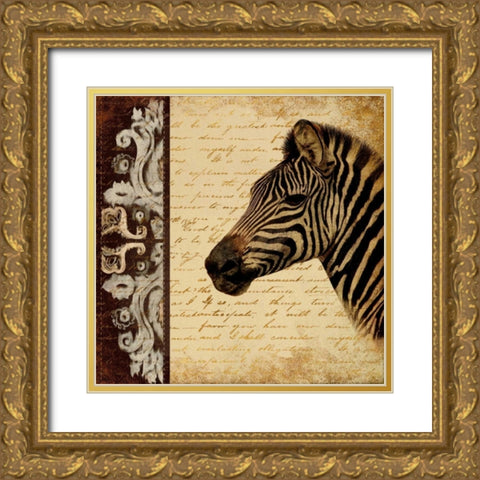 Madagascar Safari II Gold Ornate Wood Framed Art Print with Double Matting by Pinto, Patricia