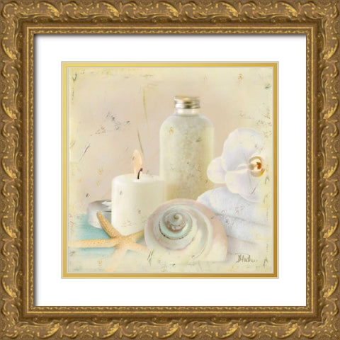 Silver Bath I Gold Ornate Wood Framed Art Print with Double Matting by Pinto, Patricia