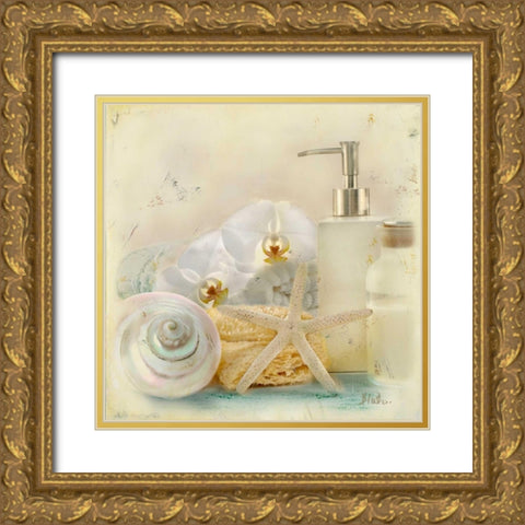 Silver Bath II Gold Ornate Wood Framed Art Print with Double Matting by Pinto, Patricia