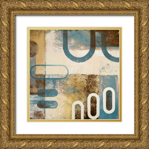 Playing With Shapes I Gold Ornate Wood Framed Art Print with Double Matting by Marcon, Michael