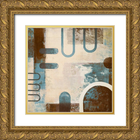 Playing With Shapes II Gold Ornate Wood Framed Art Print with Double Matting by Marcon, Michael