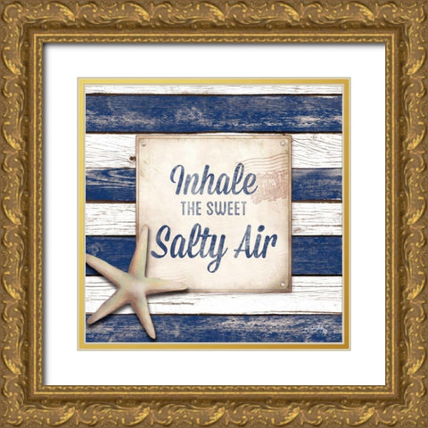 Salty Air Gold Ornate Wood Framed Art Print with Double Matting by Medley, Elizabeth