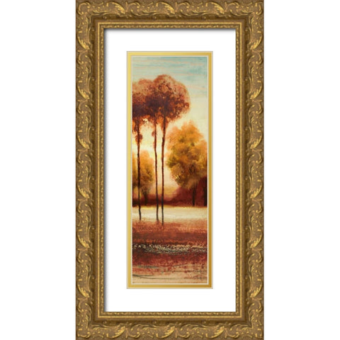 Vibrant Land II Gold Ornate Wood Framed Art Print with Double Matting by Marcon, Michael
