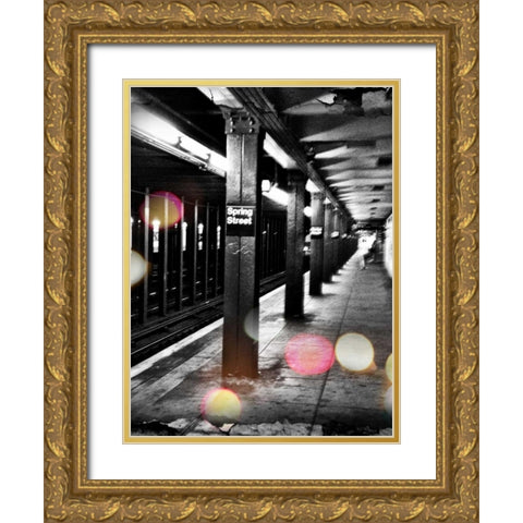 Next Stop Gold Ornate Wood Framed Art Print with Double Matting by Acosta