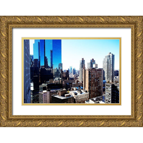 Skyline Gold Ornate Wood Framed Art Print with Double Matting by Bryant, Susan