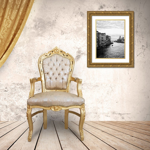 Venetian Canals I Gold Ornate Wood Framed Art Print with Double Matting by Navas, Emily