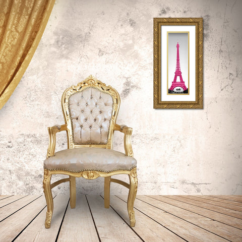 Pretty in Paris Gold Ornate Wood Framed Art Print with Double Matting by Navas, Emily