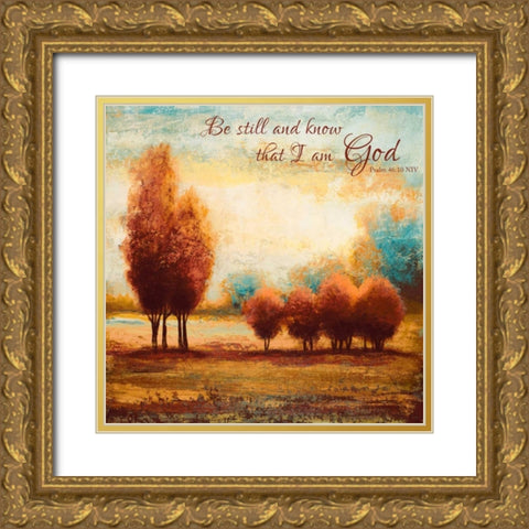 Be Still and Know Gold Ornate Wood Framed Art Print with Double Matting by Spaeth, John