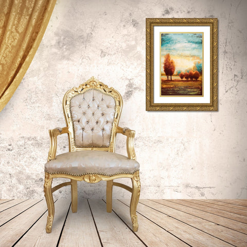 Return to the Open Glow I Gold Ornate Wood Framed Art Print with Double Matting by Marcon, Michael