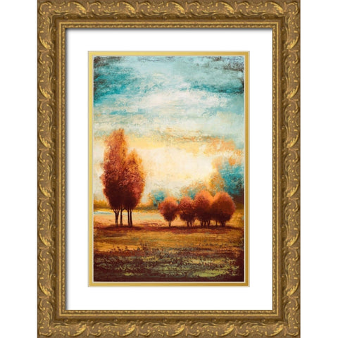 Return to the Open Glow I Gold Ornate Wood Framed Art Print with Double Matting by Marcon, Michael